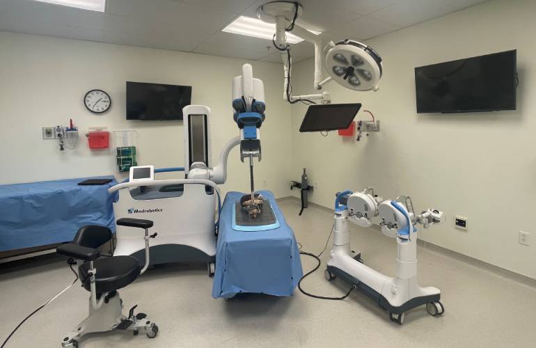 The Flex 360 robotic surgery system from Medrobotics.