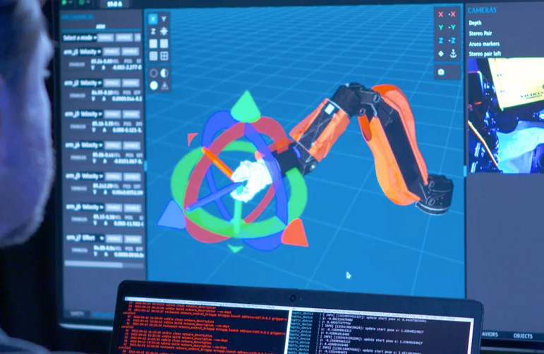 tool kitt software screnshot showing a robot arm.