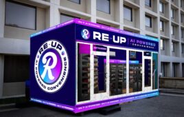 A mock-up of what one of Re-Up's fully automated convenience stores.